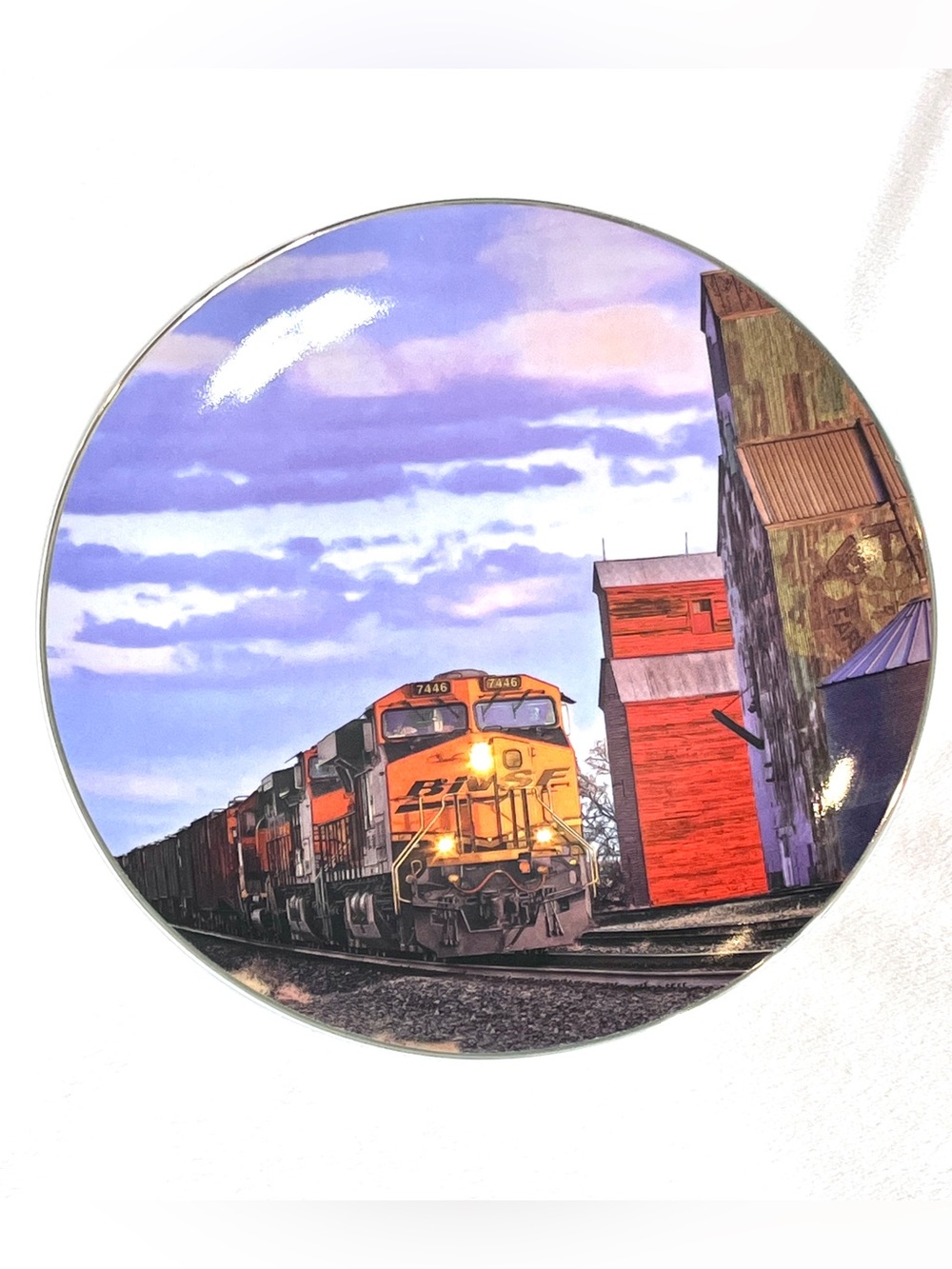 BNSF Railway "Rural Skyscrapers" 2010 Safety Award Plate #3803